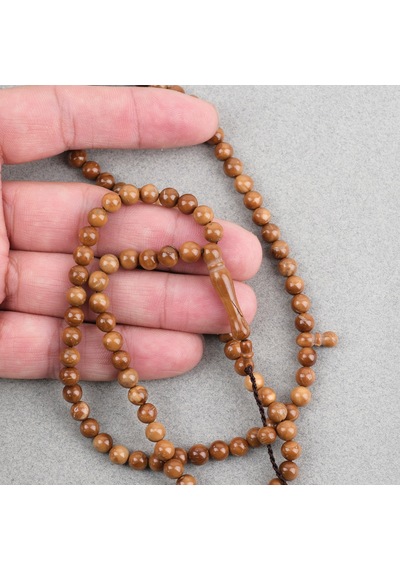 Orijinal Doğal Kuka 99'luk Küre Kesim 6mm Namaz Tesbihi
