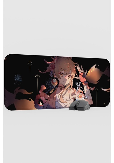 Yoimiya Genshin Impact Anime Gacha V5 - 70x30 Xl Gaming Mouse Pad Fare Altlığı