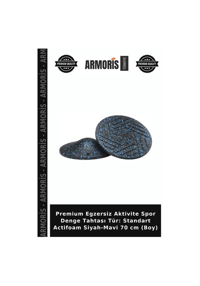 Premium Egzersiz Aktivite Spor Denge Tahtası Tür: Standart Actifoam Siyah-mavi 70 Cm Boy Siyah - Mavi