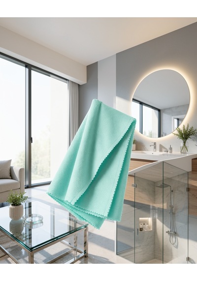 40x60 Mikrofiber Cam Temizlik Bezi İz Ve Tüy Bırakmayan Profesyonel Cam Silme Bezi 48990251