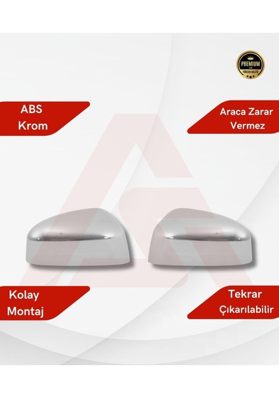 Ford Focus 3-3.5 2011 Üzeri Ayna Kapağı Kromu 2 Parça Abs Krom