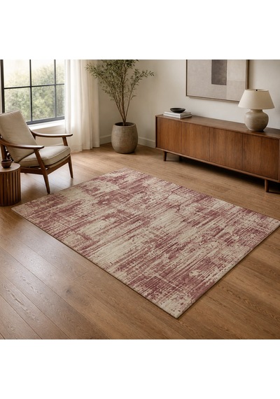 Kartela Halı Riva Halı Kaymaz Taban Makinede Yıkanabilir Halı Gül Kurusu - 100 X 150 Cm
