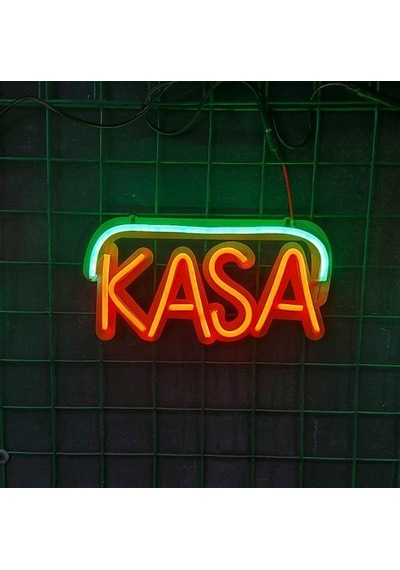 Kasa Yazısı Neon Led Işıklı