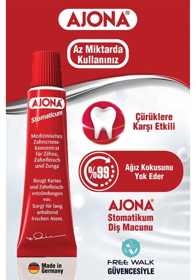 Ajona Stomatikum Medikal Konsantre Diş Macunu 25 ML