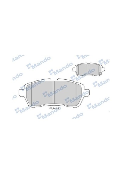Mando Mbf015524 Fren Balatası Ön 125mm Fiesta Vı 08 Me8v5j2k02