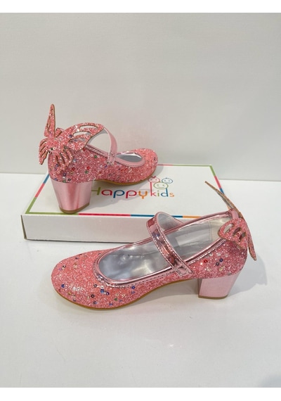 Butikhappykids Kız Çocuk Abiye Ayakkabı Pembe Kelebekli Pırıltılı Parti -doğum Günü Topuklu Kız Çocuk Ayakkabı Pembe Butikhappykids Kız Çocuk Abiye Ayakkabı Pembe Kelebekli Pırıltılı Parti -doğum Günü Topuklu Kız Çocuk Ayakkabı Pembe