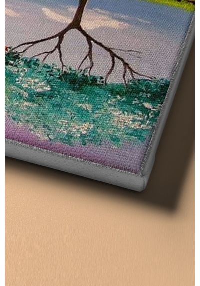 Webstyle Sayılarla Boyama Seti Kasnaklı Ağaçlar Ve Yansıma 50 X 65 Cm
