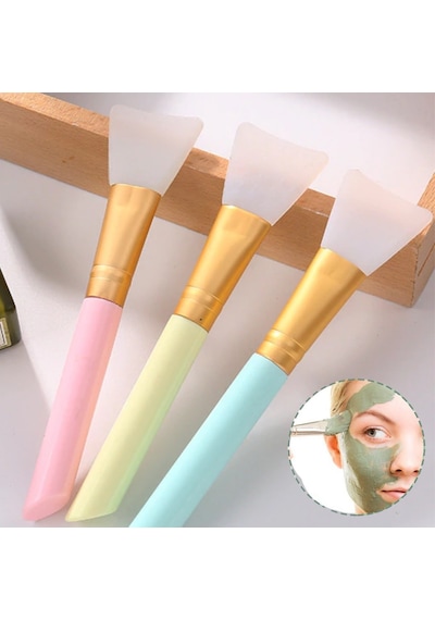 Go İthalat 2li Silikon Temizlemesi Kolay Kullanılabilen Yüz Cilt Bakımı Maske Ve Krem Spatulası 19 x 7 CM
