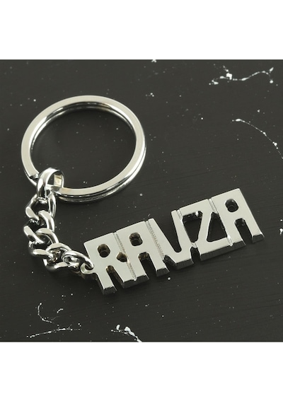 Ravza - 606 - - Nazblsmm - İsimli Anahtarlık Çok Renkli