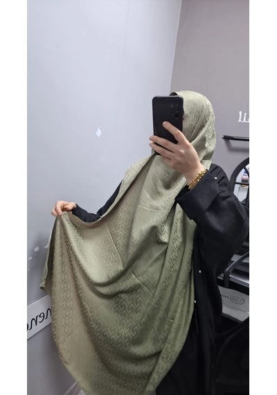 Aminenesil Modakaşmir Jakar Şal Çay Yeşili A.yeşil