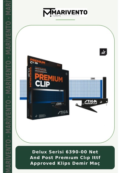 Delux Serisi 6390-00 Net And Post Premıum Clıp Ittf Approved Klips Demir Maç Belirtilmemiş