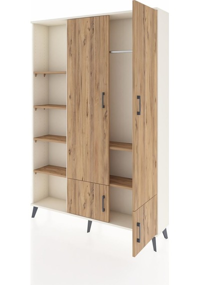 Arges Dolap 6 Raflı 4 Kapaklı Tek Askılı 132x30x195 Aytaşı-çam/çam Atlas Çam/atlas Çam Arges Dolap 6 Raflı 4 Kapaklı Tek Askılı 132x30x195 Aytaşı-çam/çam Atlas Çam/atlas Çam