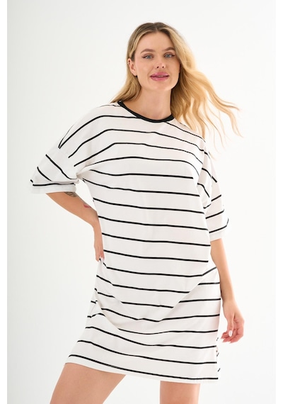 Alexandergardı Bisiklet Yaka Oversize Tunik Beyaz
