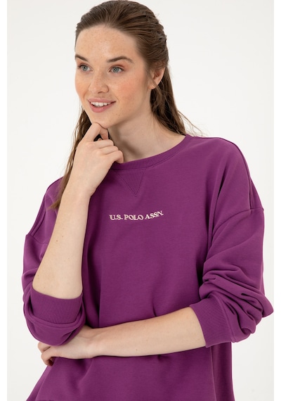 U.S. Polo Assn. Kadın Menekşe Bisiklet Yaka Sweathırt 50313562-VR037