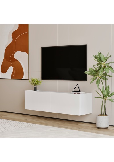 Hitit Tv Ünitesi 140 Cm 100% Mdf Beyaz