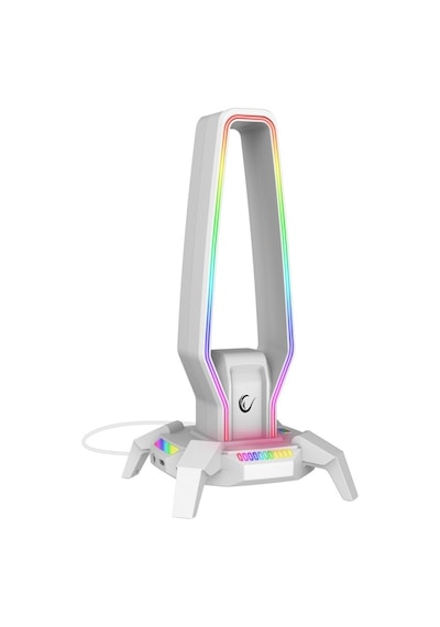 Rampage Rm-h27 Igrıs Kulaklık İçin Stand Rgb Işıklı 3 Usb 1 Type-c Bey