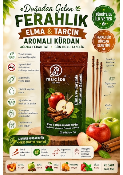 Mucize Elma-tarçın Aromalı Kürdan Refill Doypak