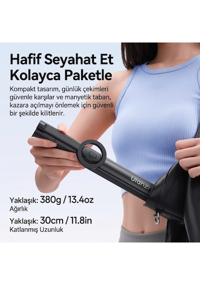 Ulanzi Sk-21 180cm Manyetik Auto-open Selfie Monopod Tripod Siyah - M103