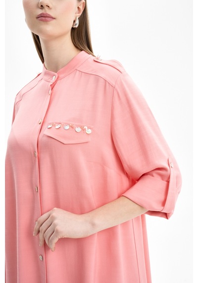 Aker 24ss15677112 Büyük Beden Tunik 24ss15677112 090 Somon Somon