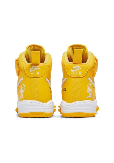Nike Air Force 1 Mid Sp Af1 Special Series Unisex Leather Sneaker Özel Seri Hakiki Deri Unisex Günlük Spor Ayakkabı Sarı Sarı Nike Air Force 1 Mid Sp Af1 Special Series Unisex Leather Sneaker Özel Seri Hakiki Deri Unisex Günlük Spor Ayakkabı Sarı Sarı