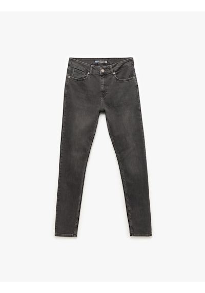 Koton Normal Bel Pamuklu Skinny Fit Jean Pantolon - Michael Jean Antrasit 6wam40109nd Antrasit Koton Normal Bel Pamuklu Skinny Fit Jean Pantolon - Michael Jean Antrasit 6wam40109nd Antrasit