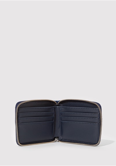 Mavi - Fermuarlı Denim Cüzdan 1913340-83594 Lacivert