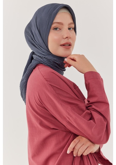 Mirsoy Scarf Piliseli Eşarp - Antrasit Antrasit