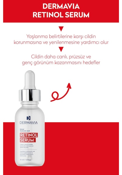 Onarıcı, Besleyici & Yenileyici Retinol Serum Genç Görünüm 30 Ml