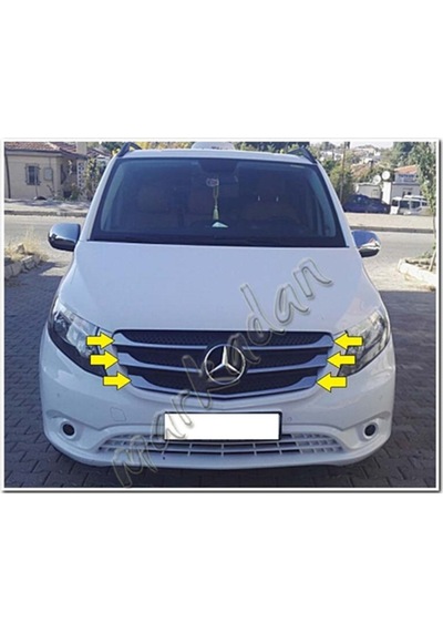 Db Chrome Mercedes Vito Ön Panjur Nikelajı 2014 Sonrası 5 Parça P