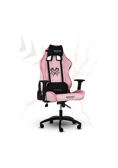 Rio Balerion Terletmez Kadife Kumaş Pembe Gaming Oyuncu Koltuğu -1 Pembe