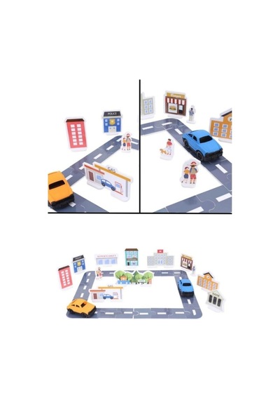 Aden Oyuncak My City Otoyol Puzzle Seti Adn-3413