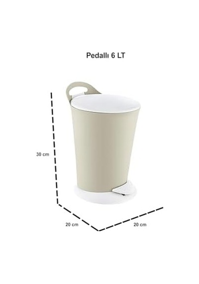 Penguen Pedallı Çöp Kovası Ve Klozet Fırçası Set Latte Siyah