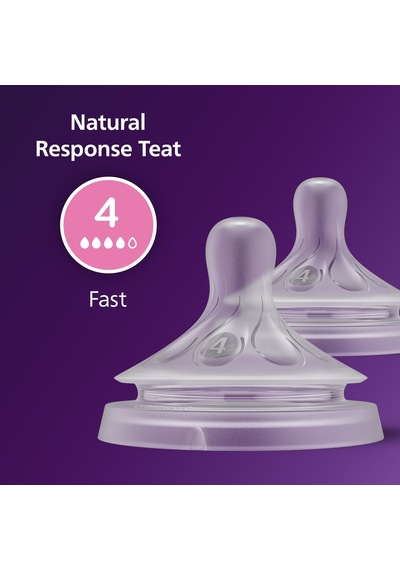 Philips Avent Doğal Tepkili Biberon Emziği, 2 Li Paket, 3 Ay+, 4