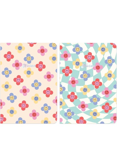 Keskin Color Limited Edition Terzi Dikiş 2'li Defter Seti Minik Gülen Çiçekler 17x25