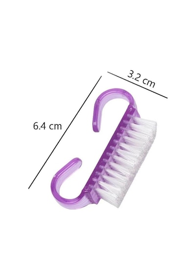 Koodmax Mini Tırnak Temizleme Fırçası Tırnak Toz Temizleme Fırçası Mor