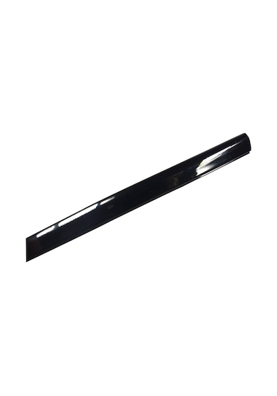 U Tip Geçmeli Şerit Piano Black Siyah İnce 3 Metre