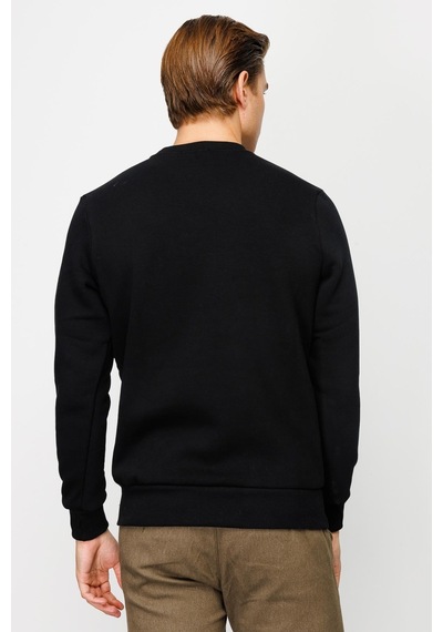 Igs İgs Erkek Siyah Standart Bisiklet Yaka Sweatshirt Siyah