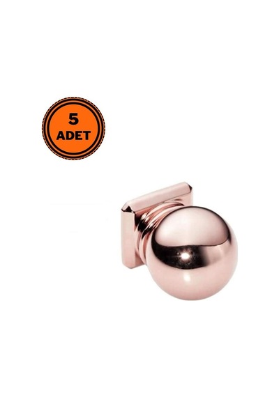 5 Adet Doğanlar Al-243 Mobilya Kulp Tek Vidalı Düğme Süper Rose Bronz