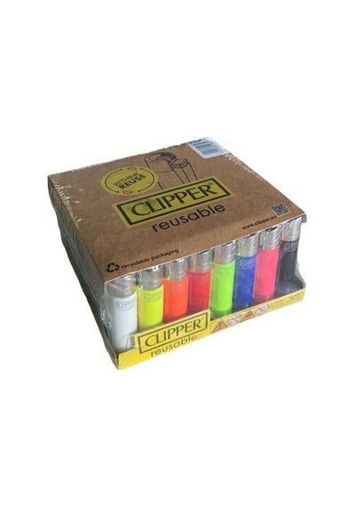 Clipper Renkli Micro Taşlı Çakmak  48 Adet 5732