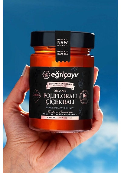 Eğriçayır Organik Polifloralı Çok Çiçekli Bal 3 x 450 G