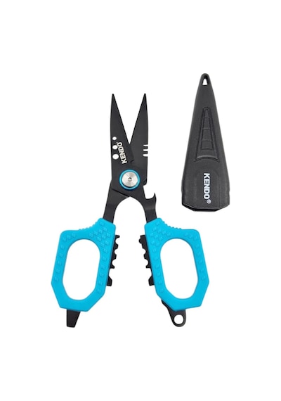 Kendo Multi-function Braid Scissors W/sheath Çok Fonksiyonlu Kapaklı Balıkçı Makası 4.7'' 11.9cm