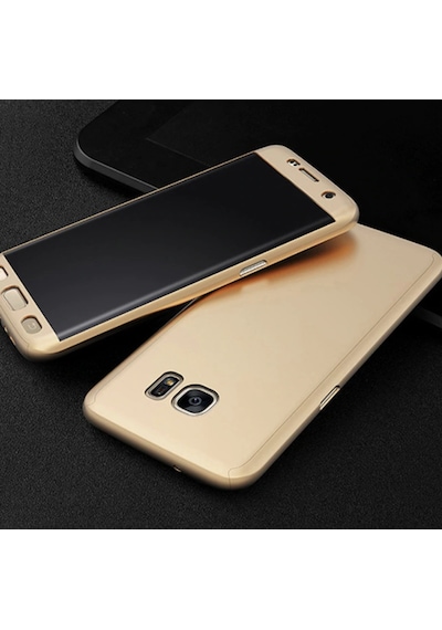 Samsung Uyumlu Galaxy S7 Edge Kamera Korumali 360 Tam Koruma Kilif 315635468 - Renk / Lacivert