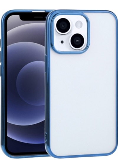Apple Uyumlu iPhone 13 6.1Inç Lazer Kaplama Renkli Kenar Seffaf Kilif 514281123
