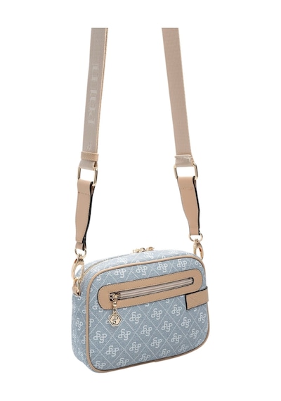 Silver & Polo Silver Polo Mavi - Ten Monogram Kadın Çapraz Çanta Sp1256