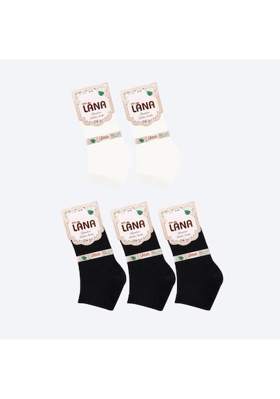 Kral Socks Kadın Bambu Patik 5 Adet Dikişsiz Görünmez Parfümlü Kısa Çorap Asorti