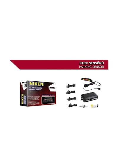 Park Sensörü Led Ekran Ses İkazlı Gri