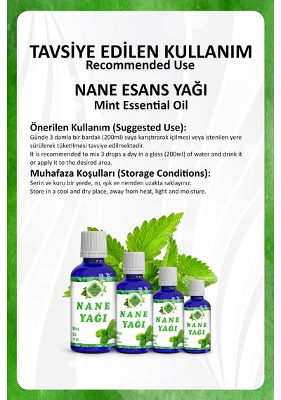 Nane Yağı Mint Essential Oil 20 Ml.