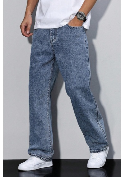 Cool Tarz Erkek Lacivert Rahat Kesim Baggy Pantolon Lacivert Lacivert
