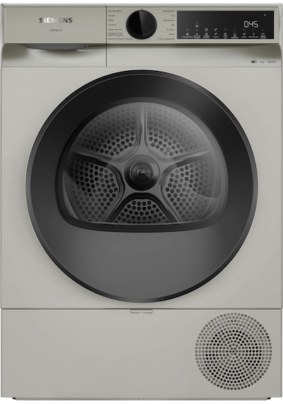 Siemens iQ500 WQ42J20XTR 9 KG Isı Pompalı Çamaşır Kurutma Makinesi Gümüş