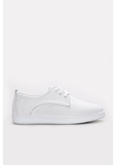 Fast Step Hakiki Deri Kadın Casual Ayakkabı 313za1016lzr Beyaz - Beyaz